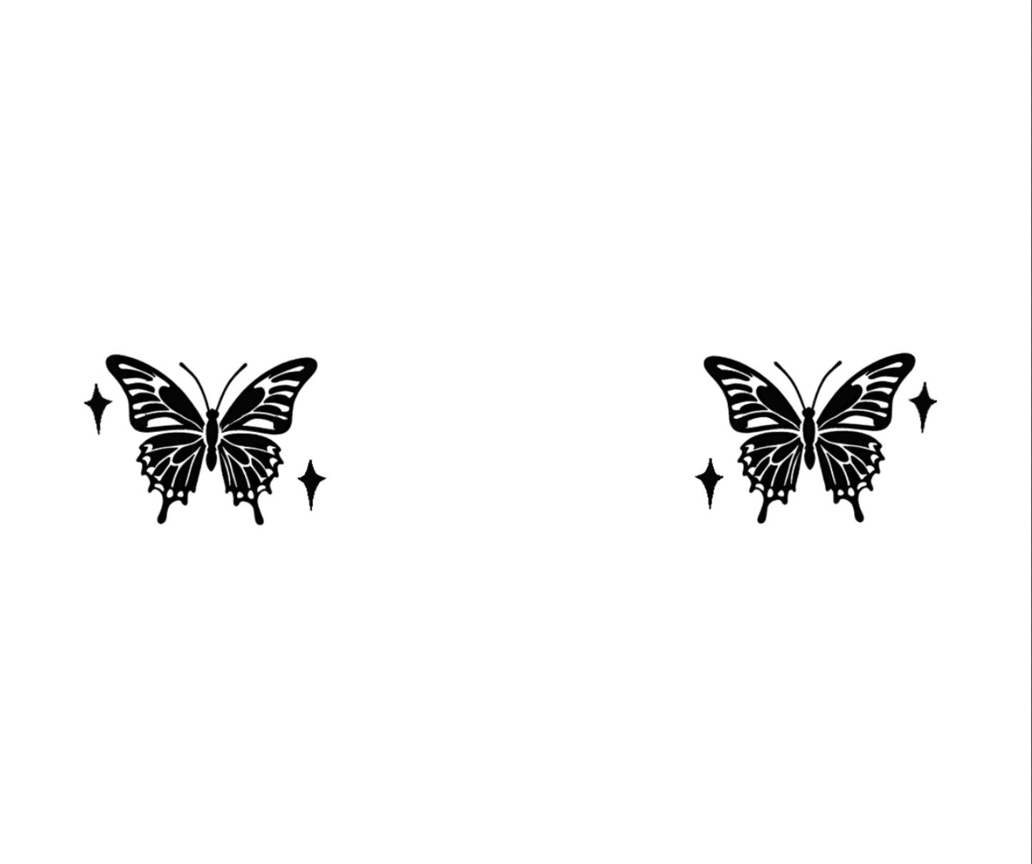 Butterfly Visor Decals