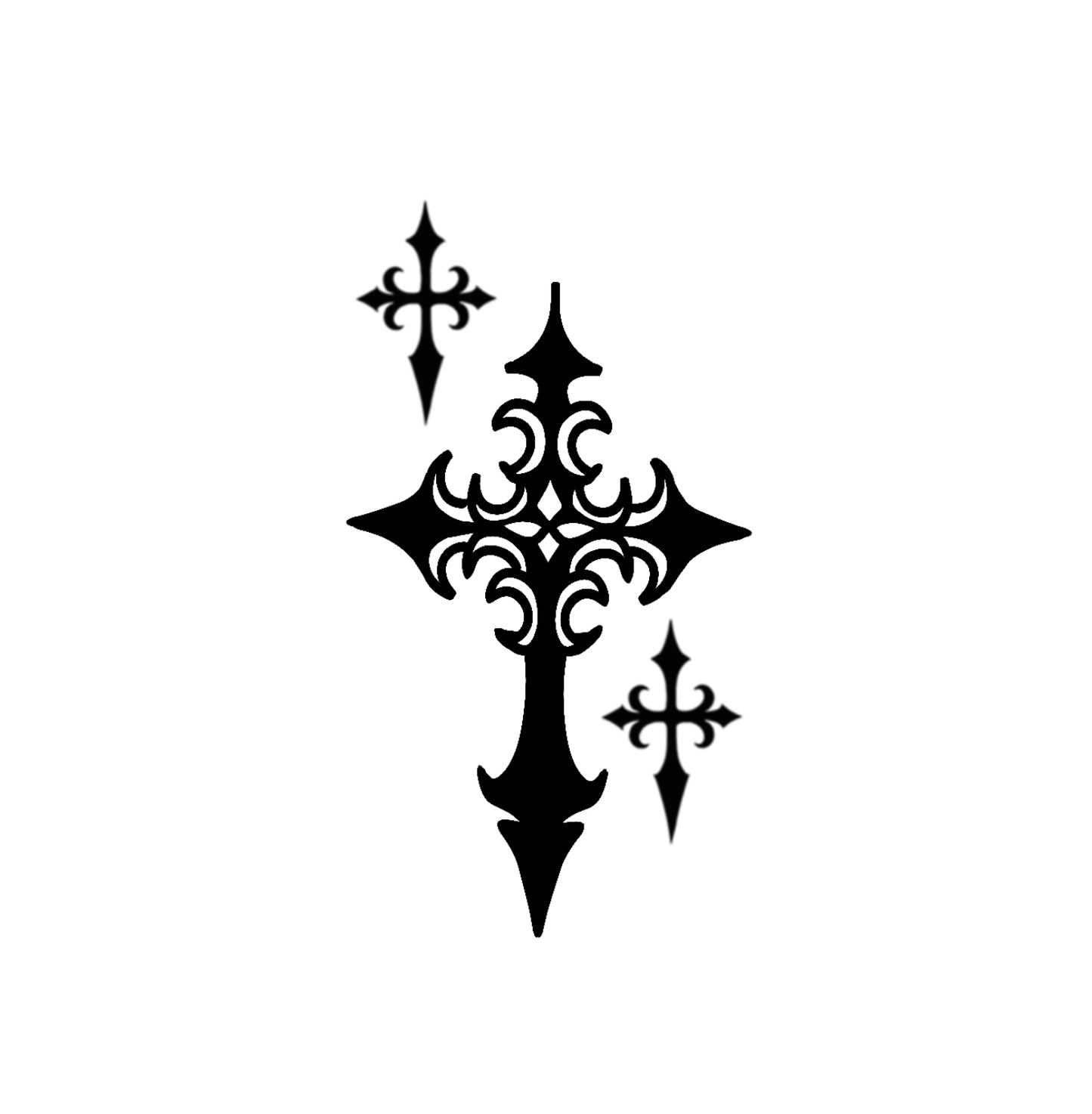 Three Crosses Windscreen Decal