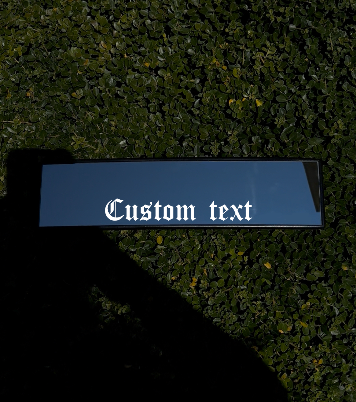 Custom Text Engraved Mirror