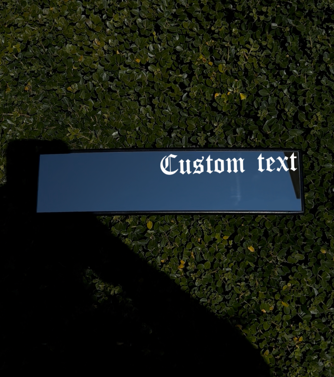 Custom Text Engraved Mirror