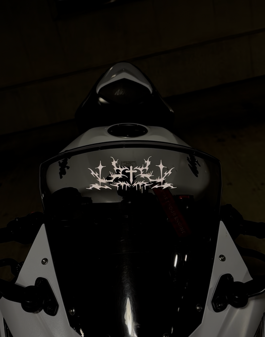 Cyber Cross Windscreen Decal