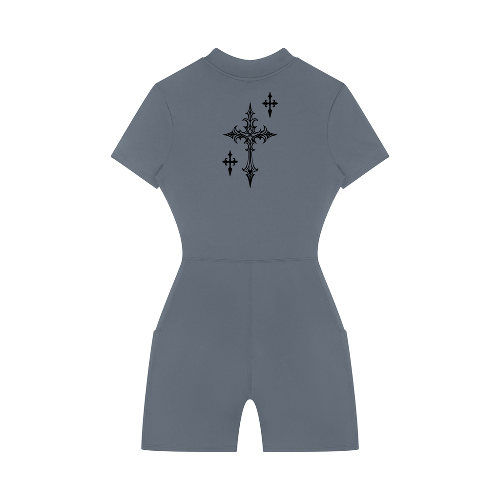 Quarter Zip Romper