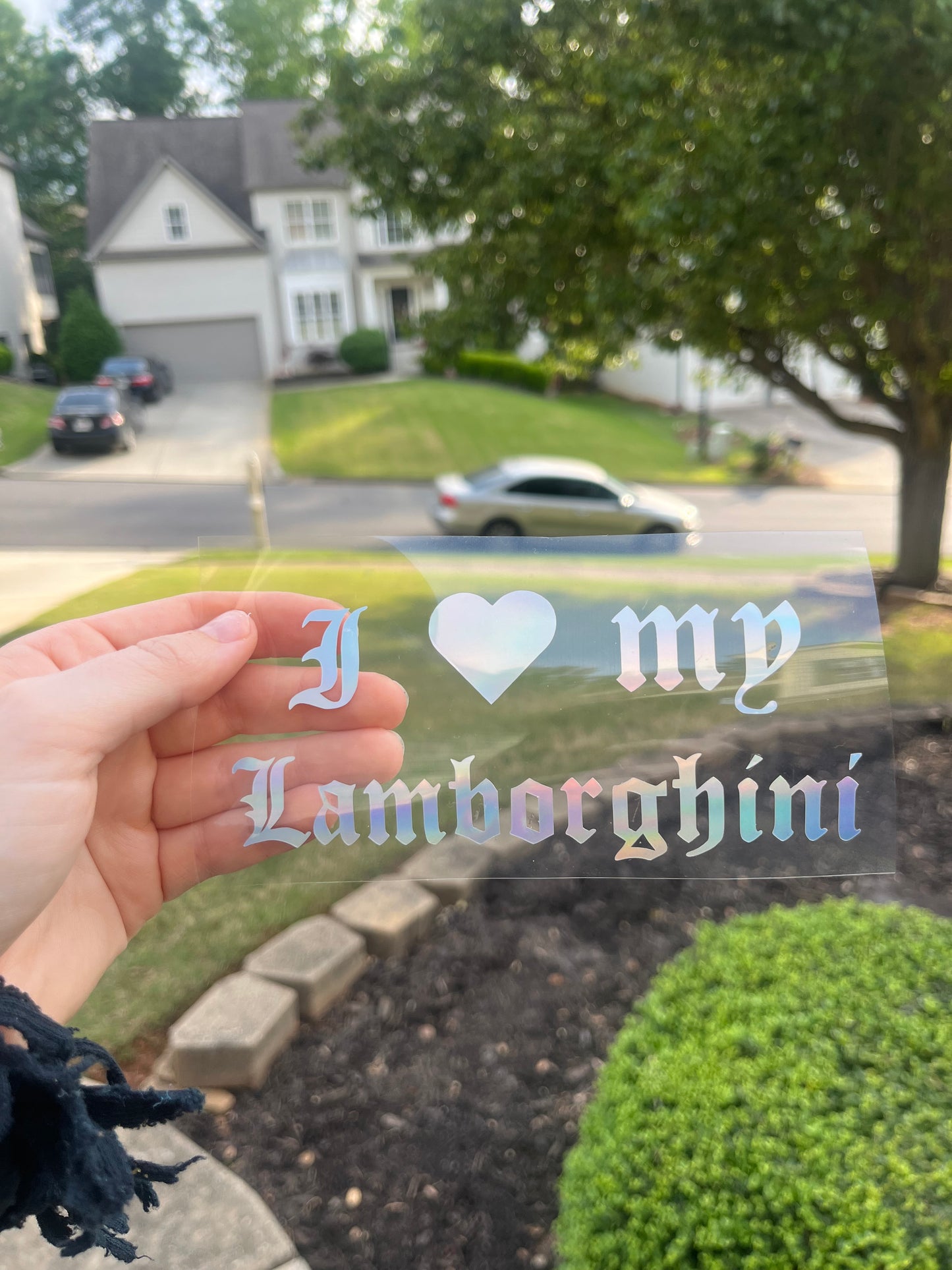 I <3 My Lamborghini Decal