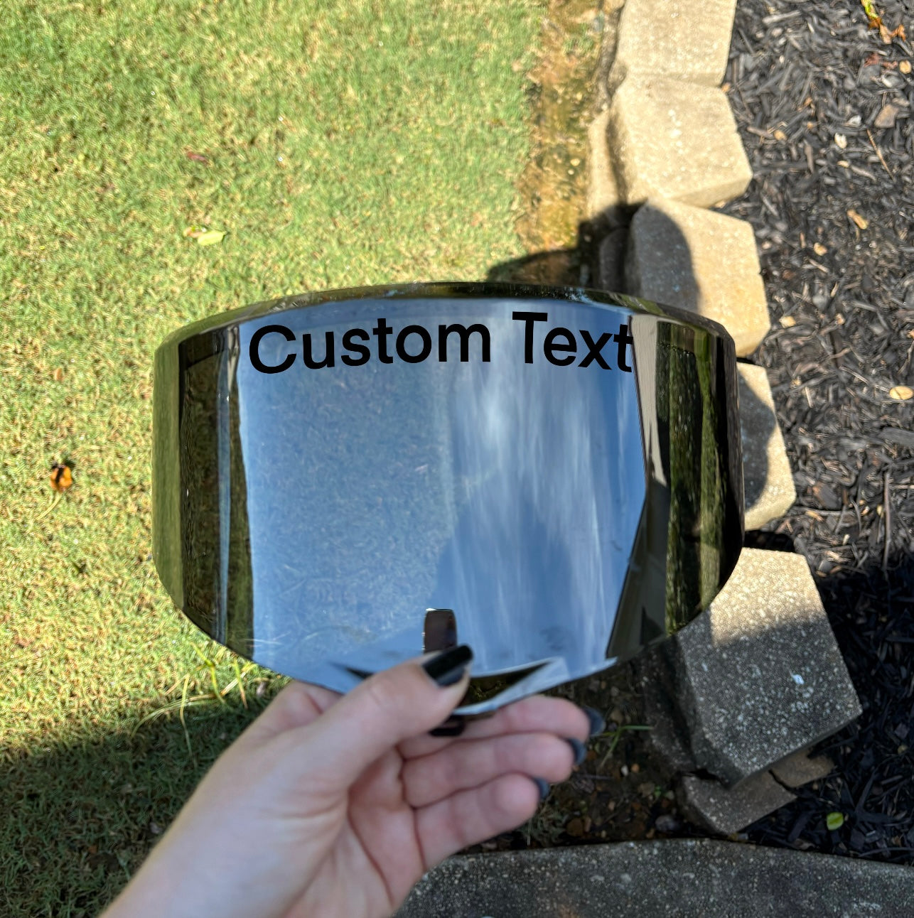 Custom Text/Logo Visor