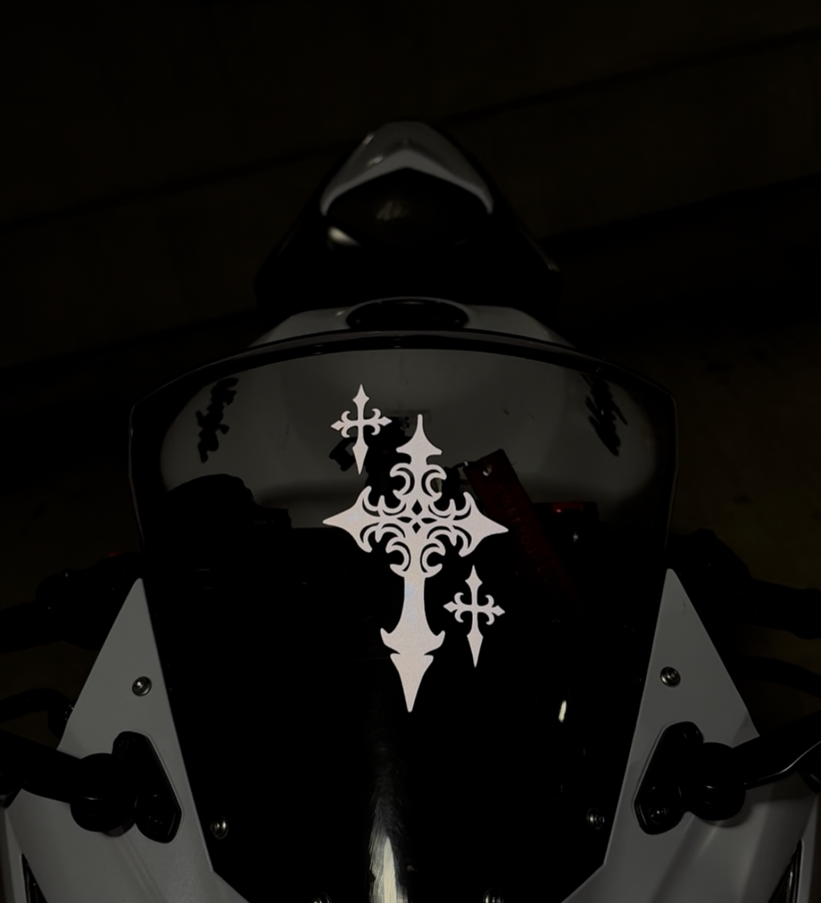 Three Crosses Windscreen Decal