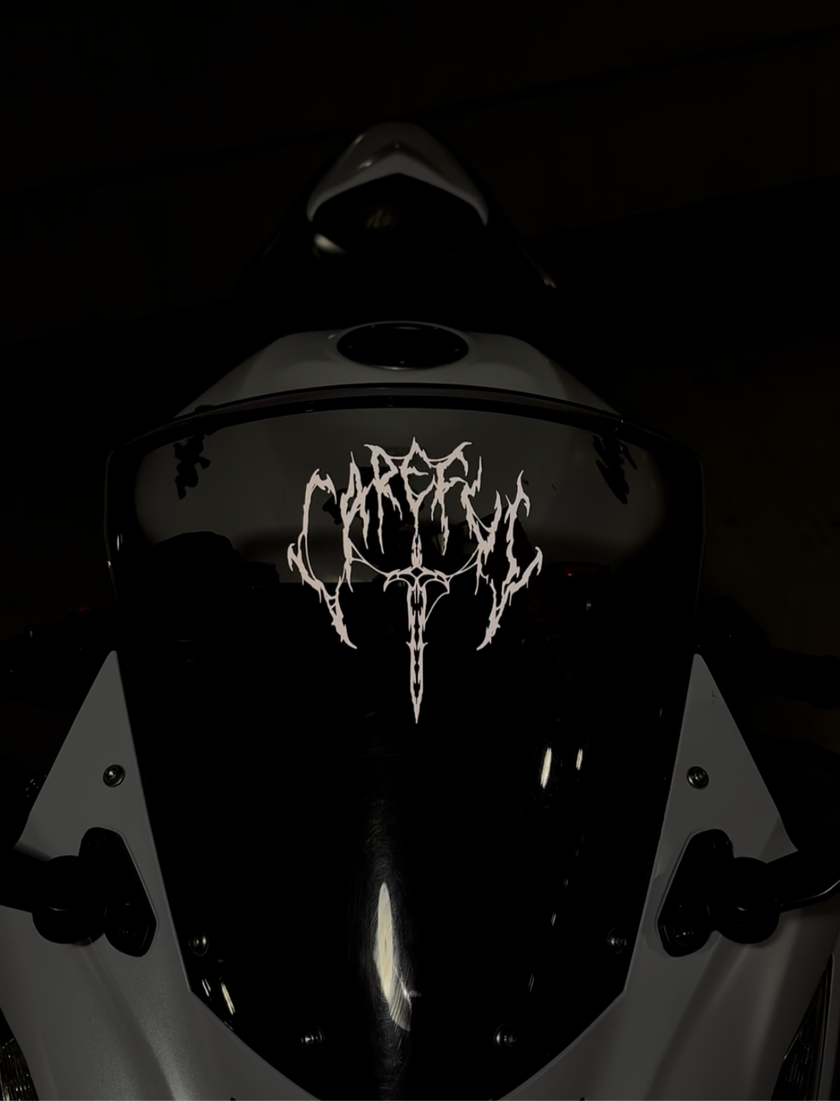 Lover Ghoul "Careful" Windscreen Decal