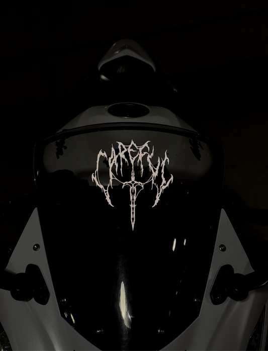 Lover Ghoul "Careful" Windscreen Decal