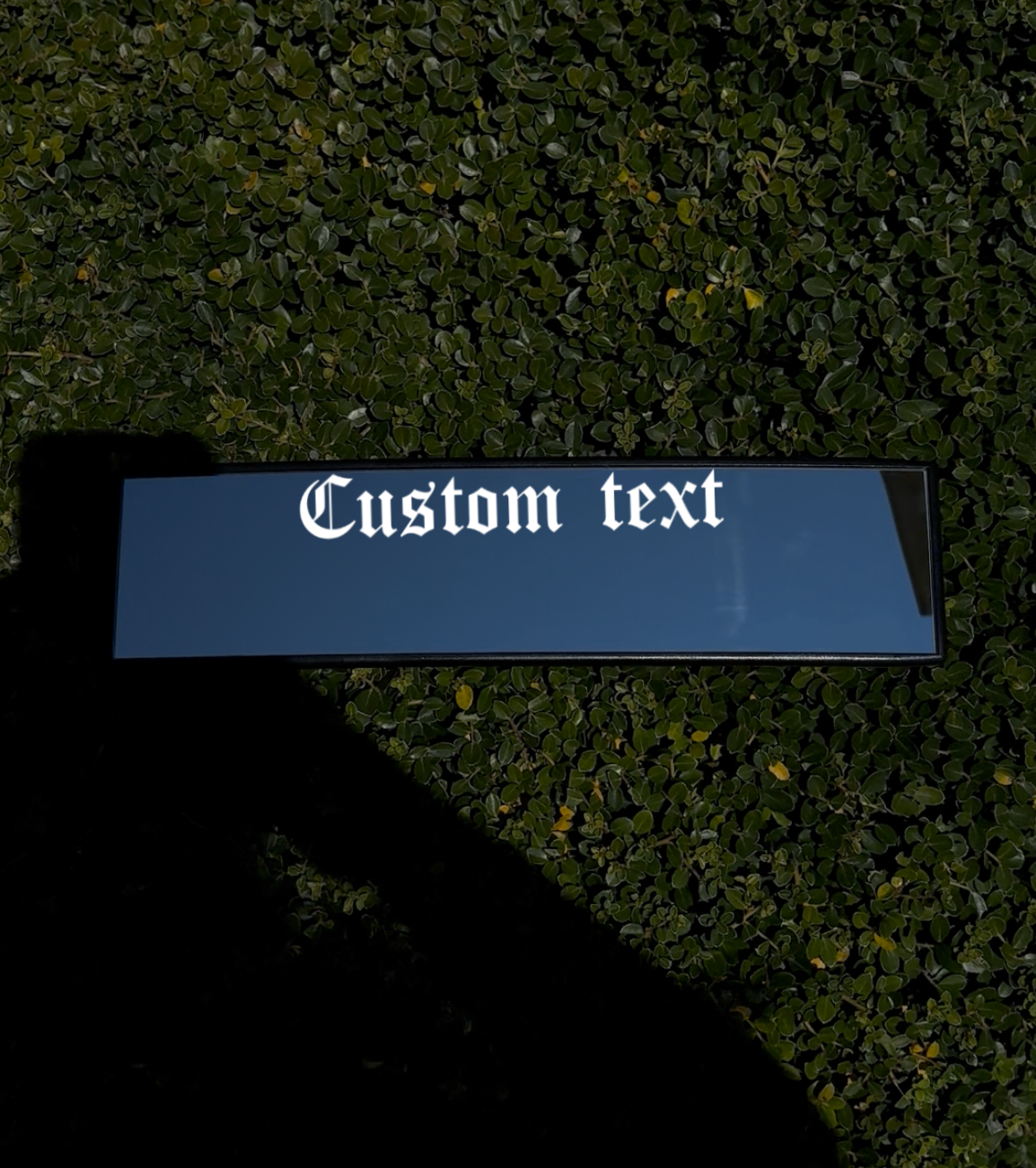 Custom Text Engraved Mirror