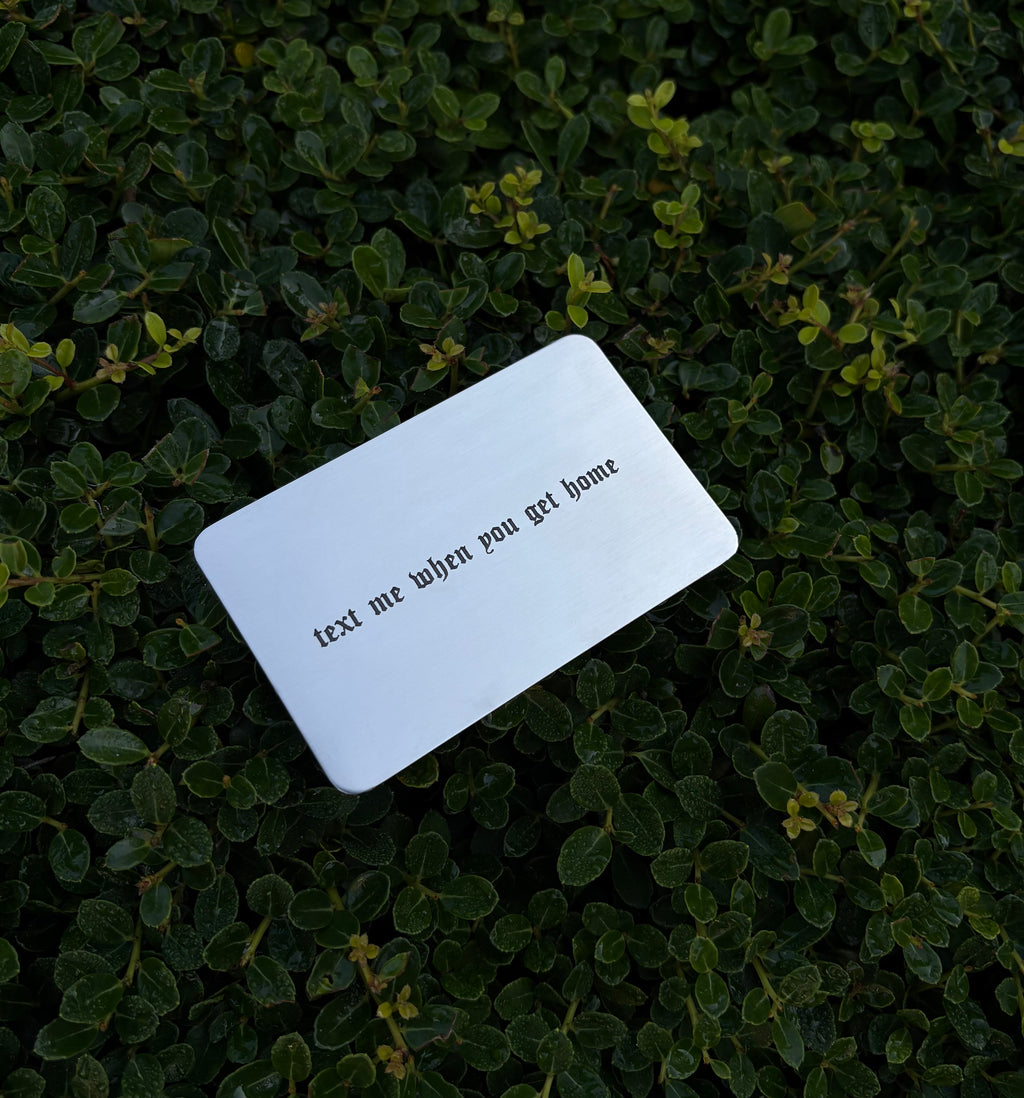 Text Me Wallet Insert
