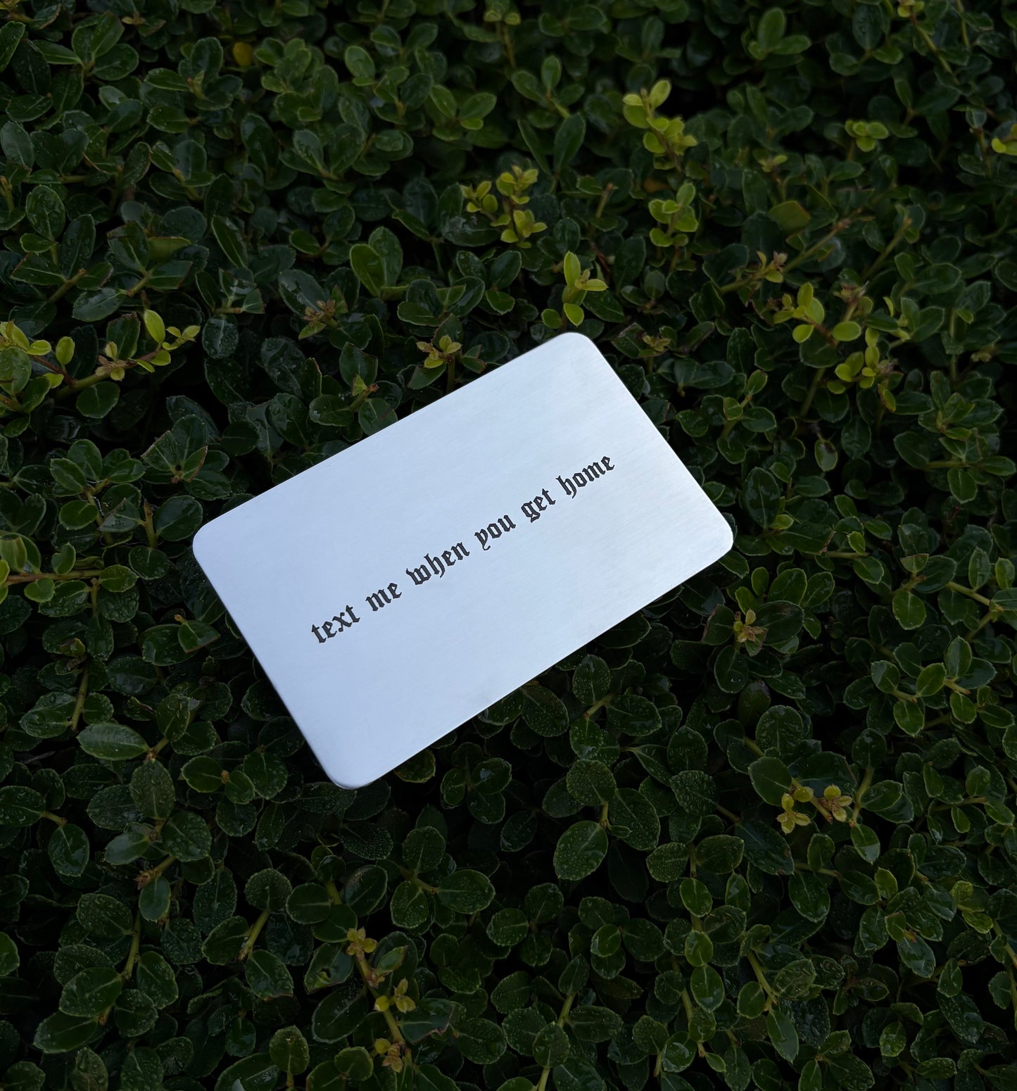 Text Me Wallet Insert