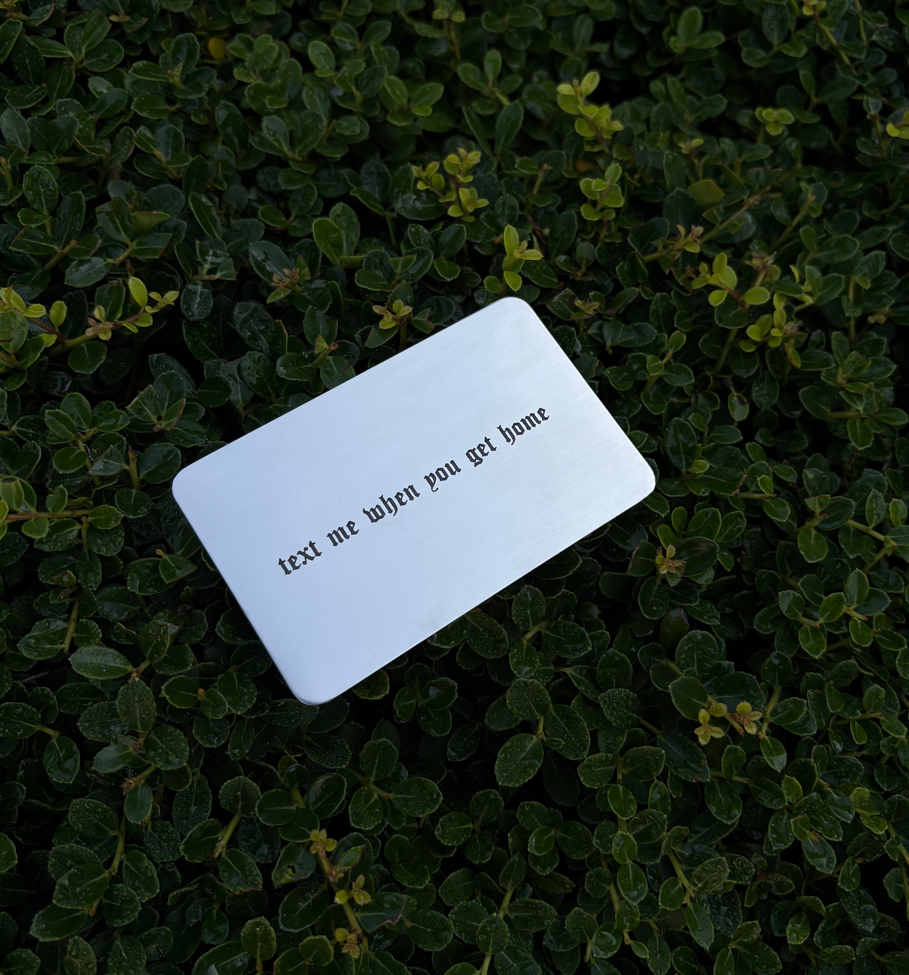 Text Me Wallet Insert