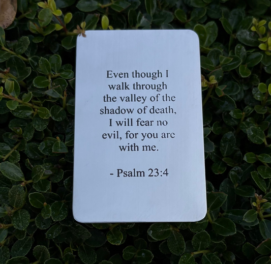 Psalm 23:4 Wallet Insert