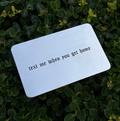 Text Me Wallet Insert