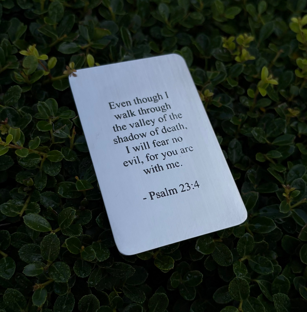 Psalm 23:4 Wallet Insert