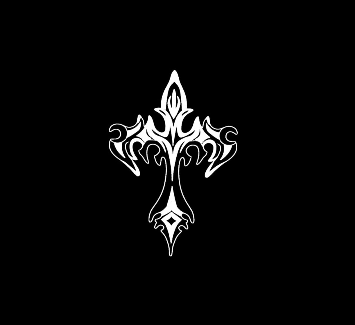 Cross Windscreen Decal