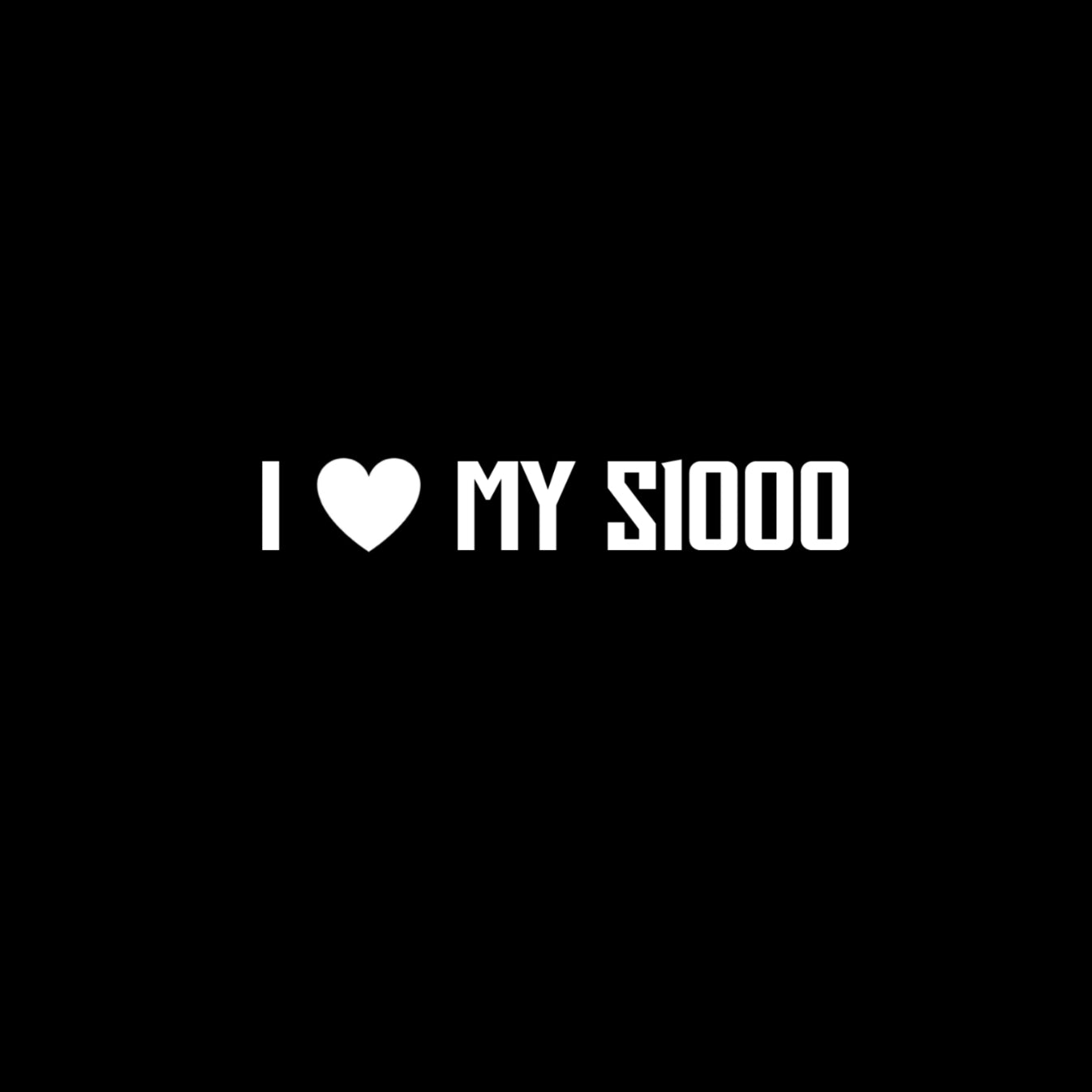 I <3 MY S1000 Decal