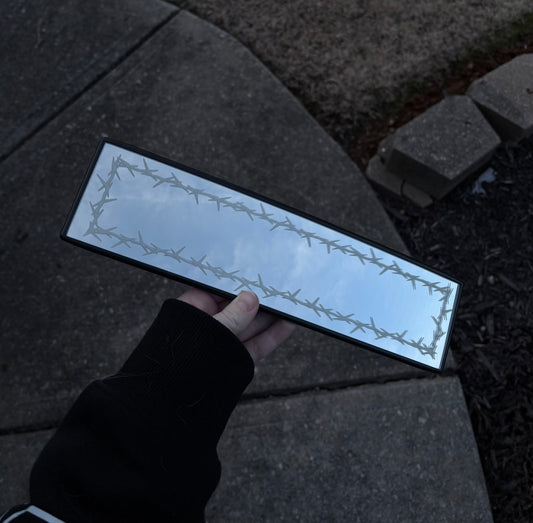 Barbed Wire Engraved Mirror