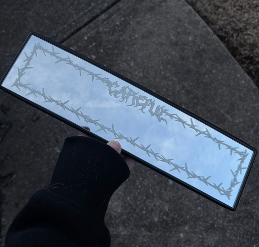 Careful Engraved Mirror